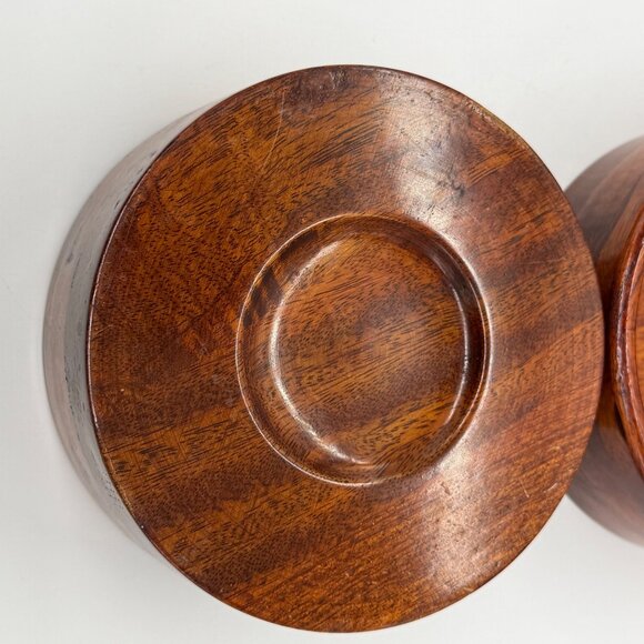 Danish Mid Century Modern Teak Bowls By Benco Denmark Set of 2 - Picture 15 of 16